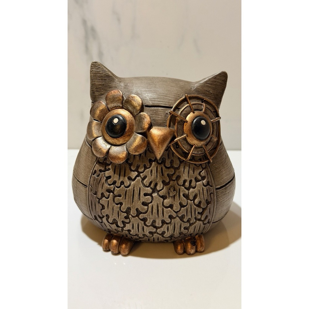 Vintage Ganz Rustic Textured Owl Decoration